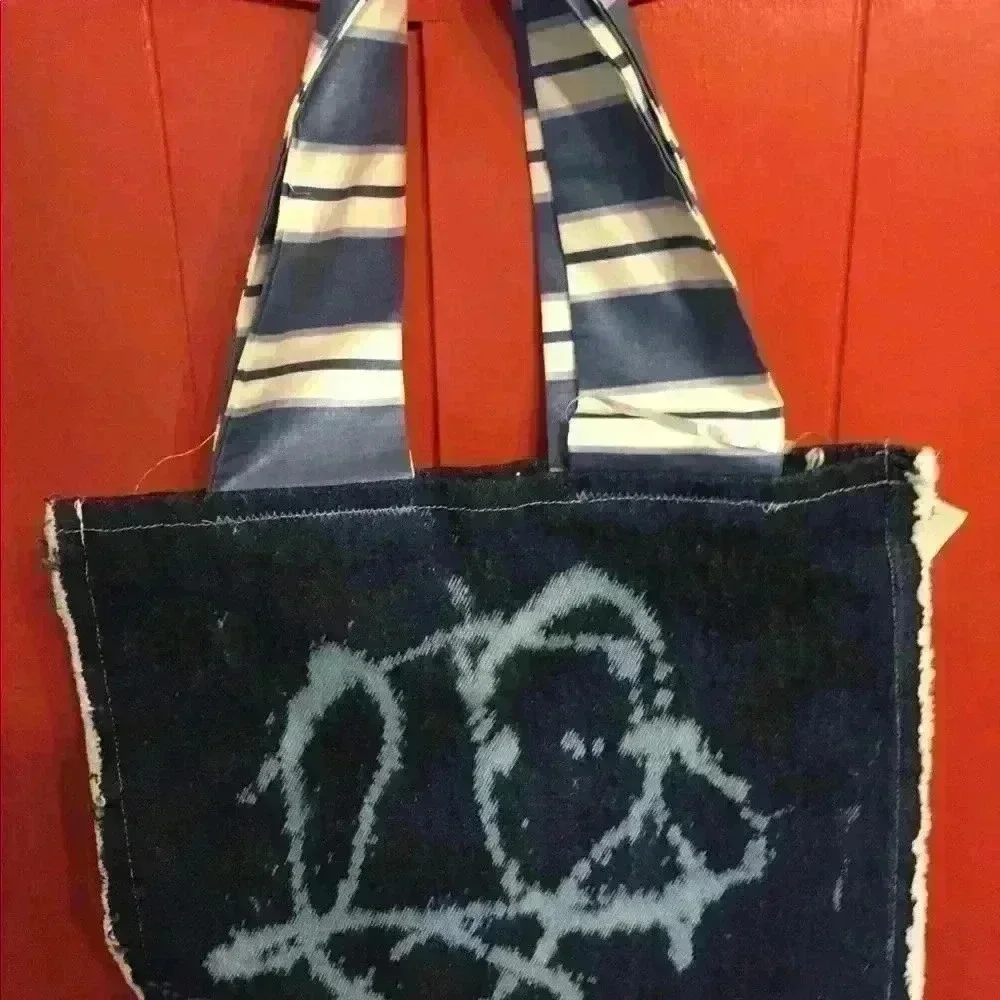 New handmade denim tote bag